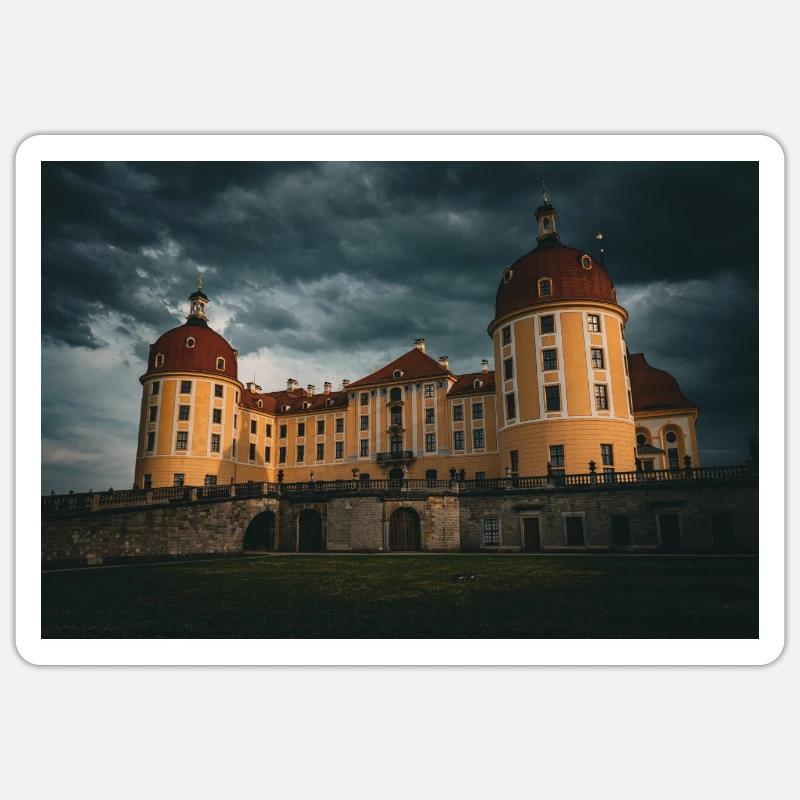Moritzburger Schloss Dresden Sachsen Sticker Größe S (10 x 10 cm)