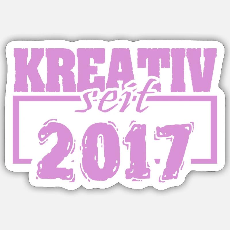 2017 - Sticker taille S (10 x 10 cm) - blanc mat