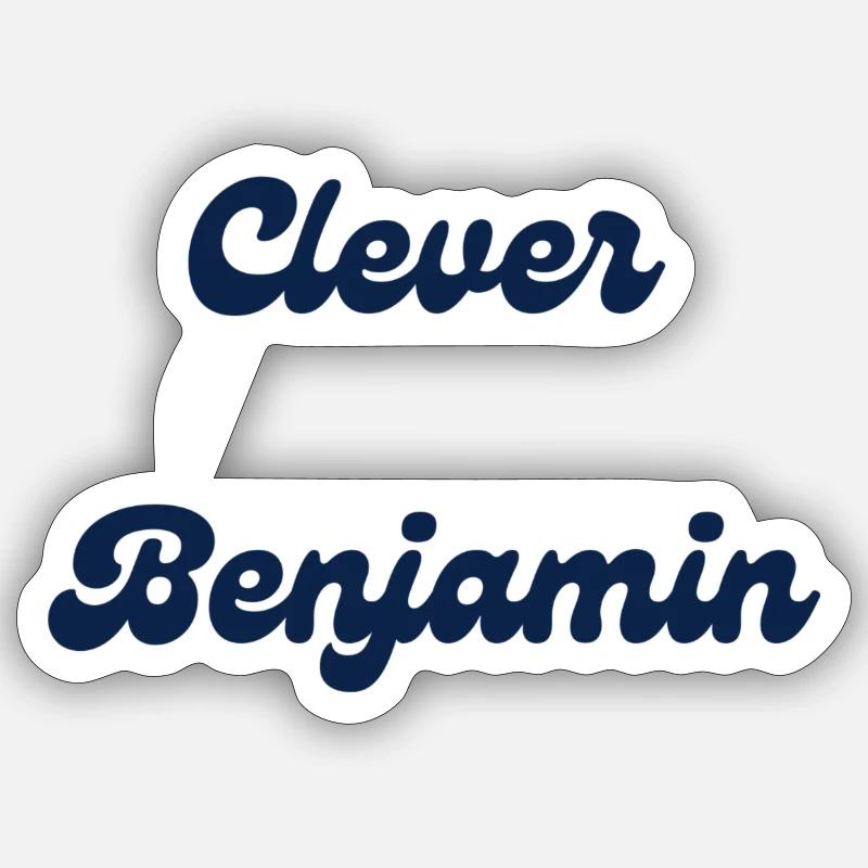 Clever Benjamin Sticker Größe S (10 x 10 cm)