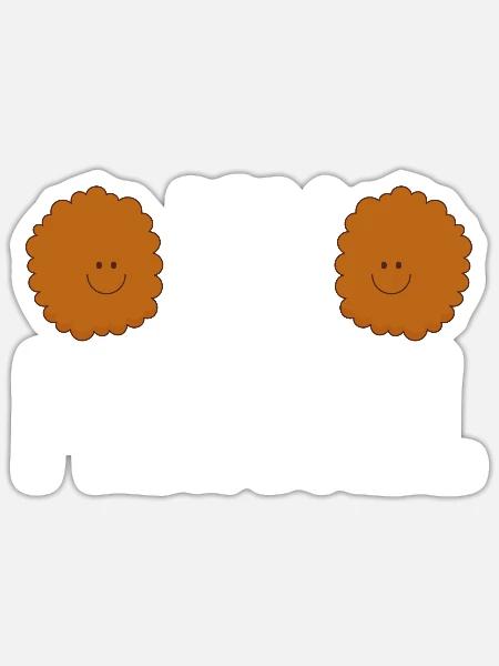 Fleischbällchen Italien Italienisches Essen - Sticker Größe S (10 x 10 cm) - Mattweiß