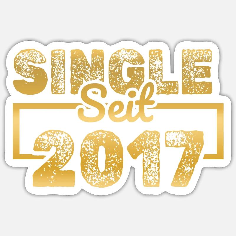 Single 2017 - Sticker Größe S (10 x 10 cm) - Mattweiß