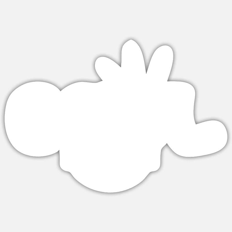 Kühl - Sticker Größe S (10 x 10 cm) - Mattweiß