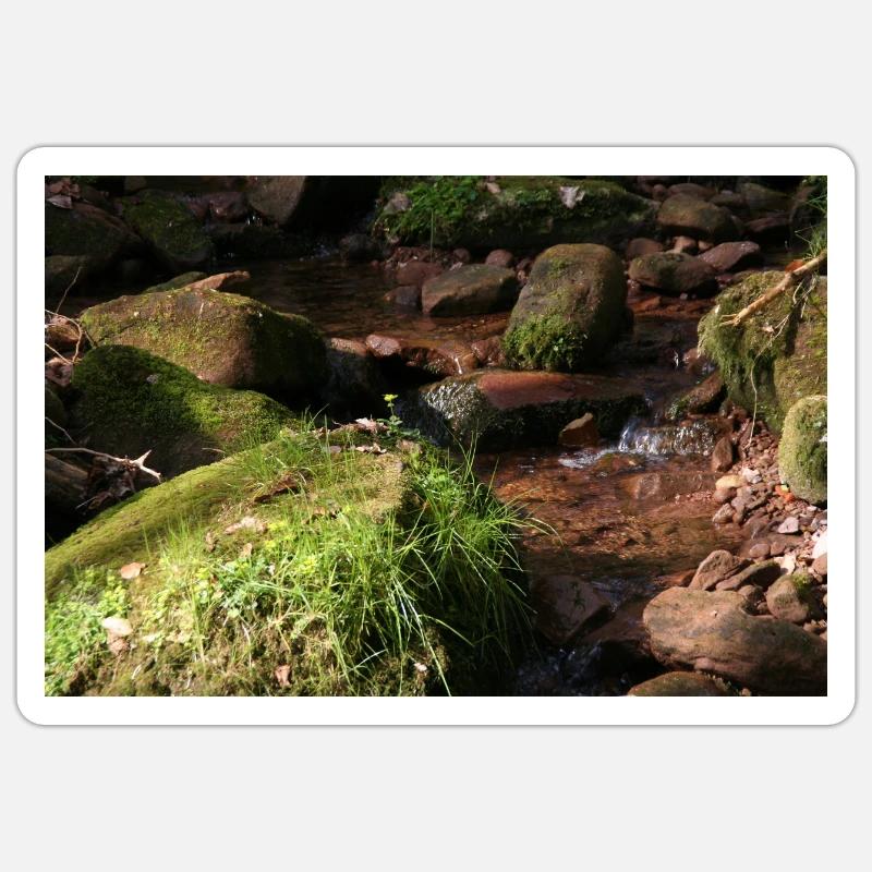 Black Forest Forest Stream Sticker size S (10 x 10 cm)