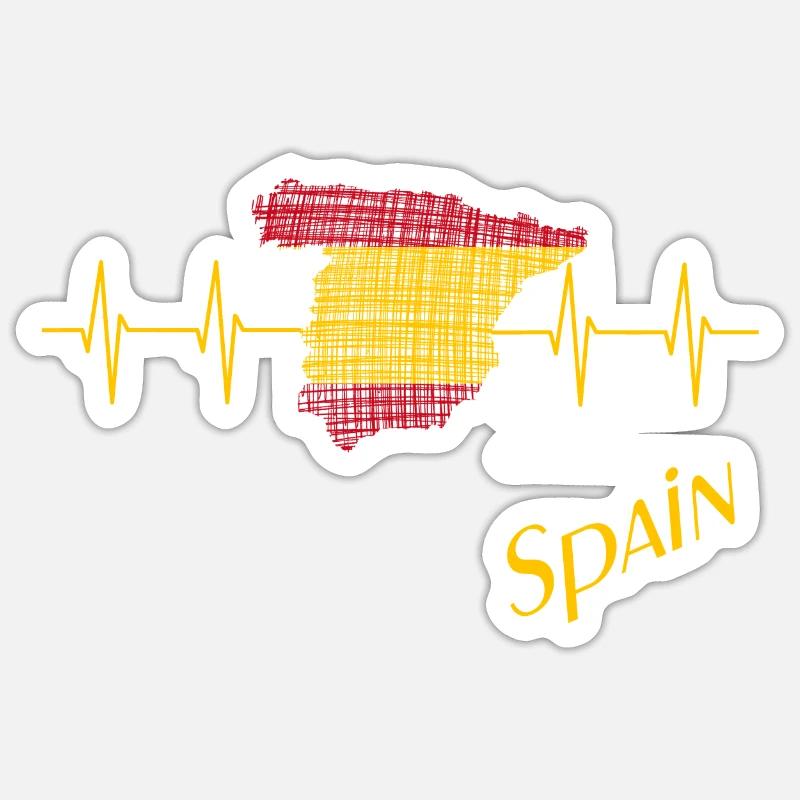 Spain Sticker Größe S (10 x 10 cm)