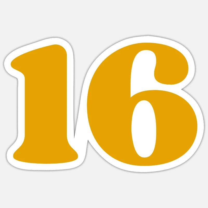 16 - Sticker size S (10 x 10 cm) - white matte