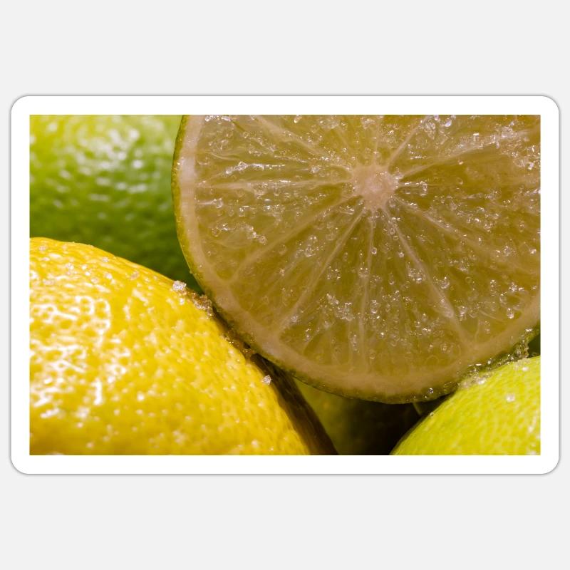 Lime - Sticker size S (10 x 10 cm) - white matte