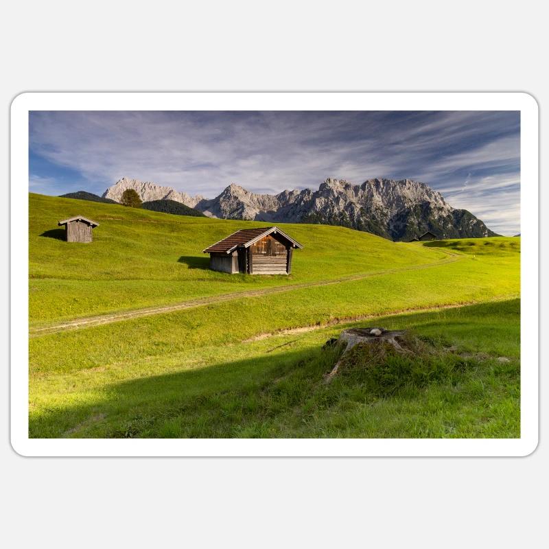 Humpback meadows - Sticker size S (10 x 10 cm) - white matte