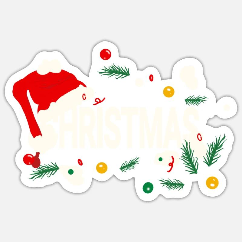 Christmas - Sticker size S (10 x 10 cm) - white matte
