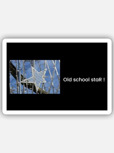Streetwear-Stars - Sticker Größe S (10 x 10 cm) - Mattweiß