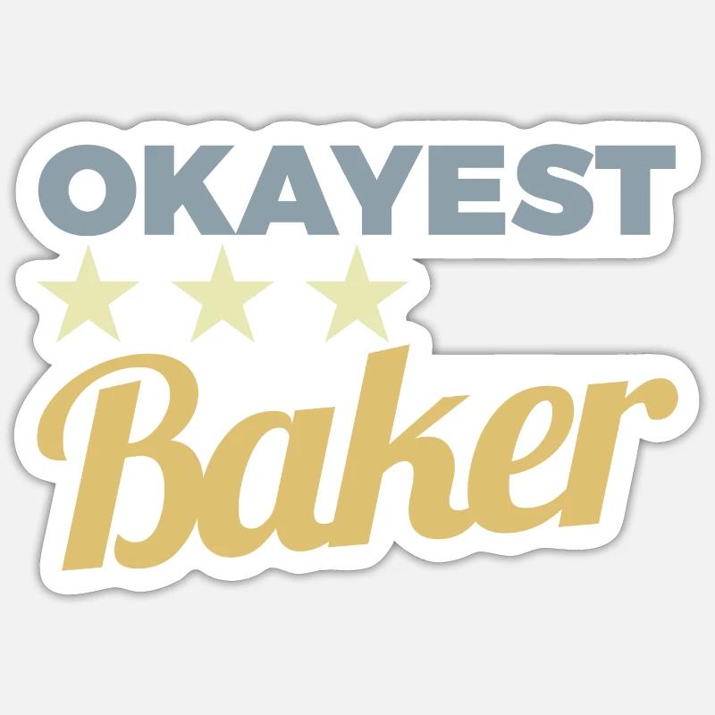 Average baker Sticker size S (10 x 10 cm)