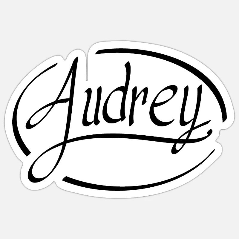 Audrey Sticker size S (10 x 10 cm)