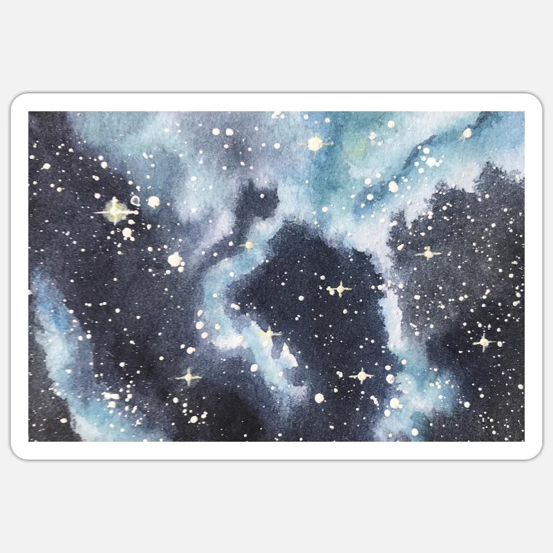 galaxy nebula galaxy nebula nerd astronomy space Sticker size S (10 x 10 cm)