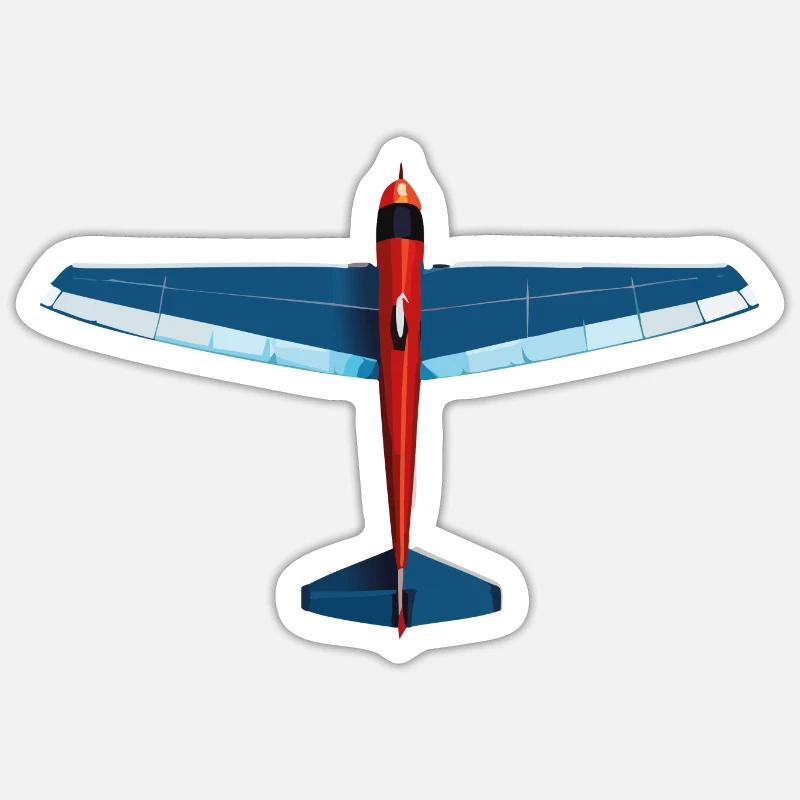 BlueRedglider - Sticker size S (10 x 10 cm) - white matte