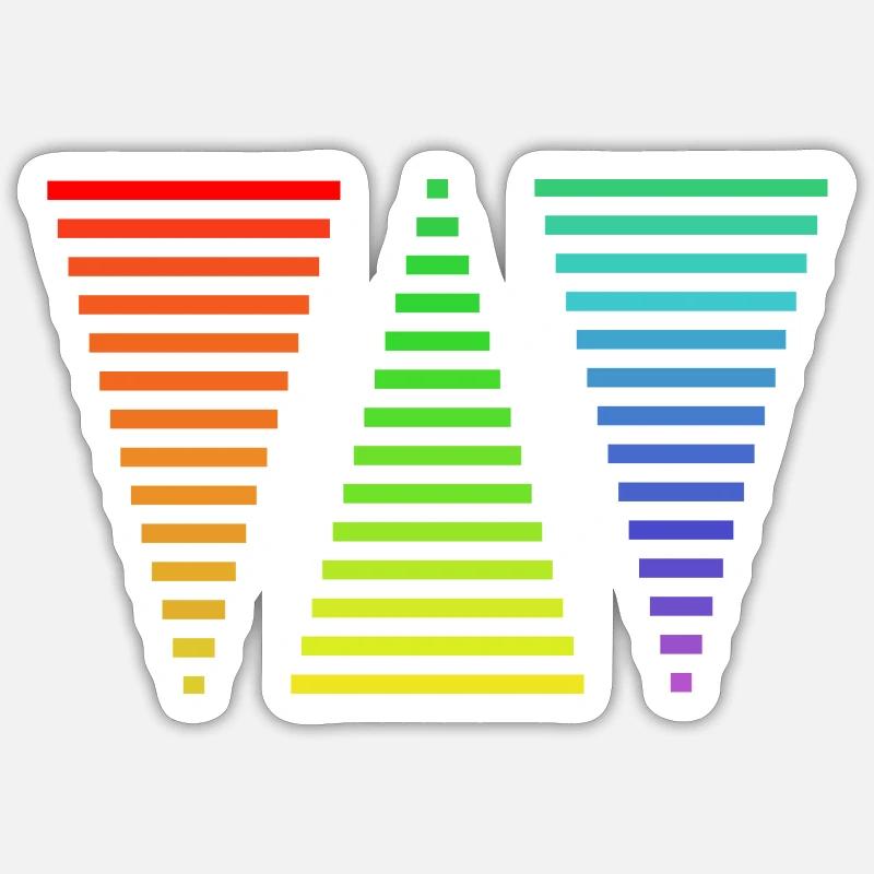 Volume de couleur M-AX Sticker taille S (10 x 10 cm)