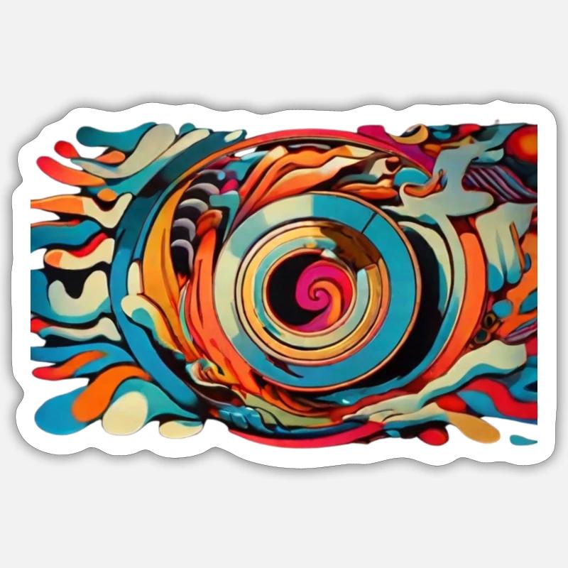 design6 - Sticker size S (10 x 10 cm) - white matte