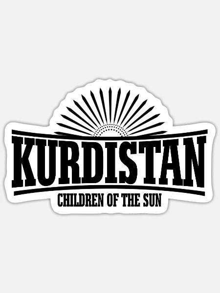 Children of the sun - Kurdistan - Sticker Größe S (10 x 10 cm) - Mattweiß