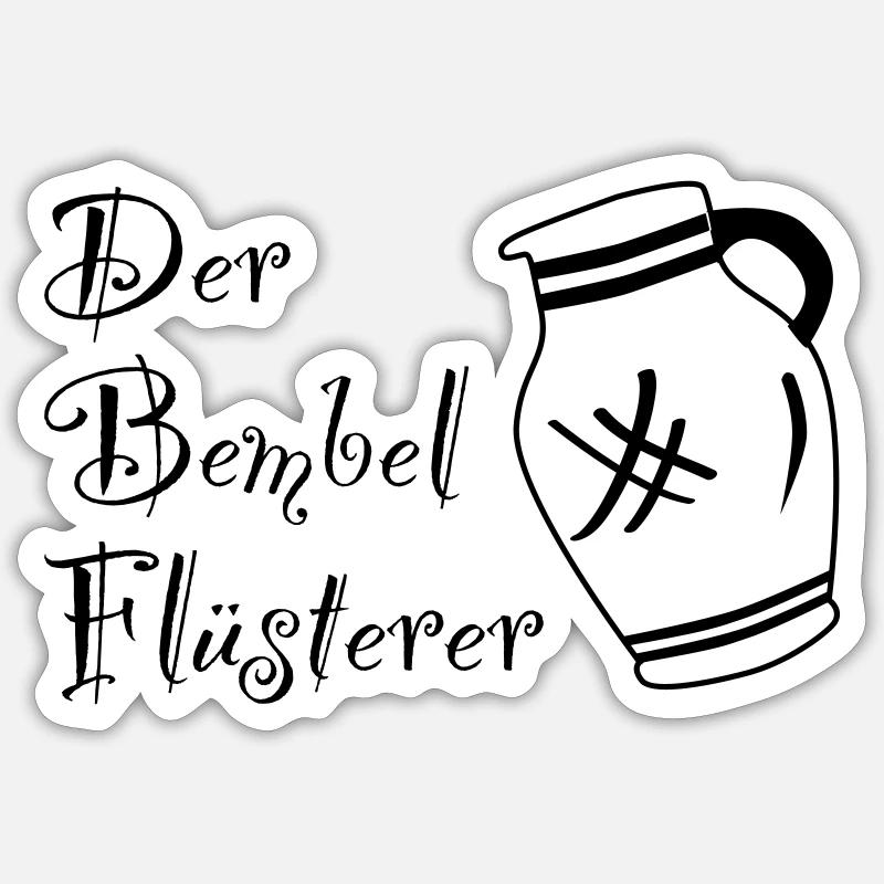 Der Bembelflüsterer - Pssst! Horsche ma her! #FFM Sticker Größe S (10 x 10 cm)