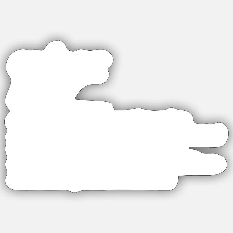 Définition du cubeur - Sticker taille S (10 x 10 cm) - blanc mat