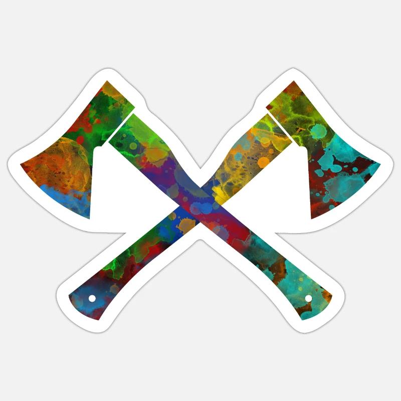 Axe Sticker size S (10 x 10 cm)