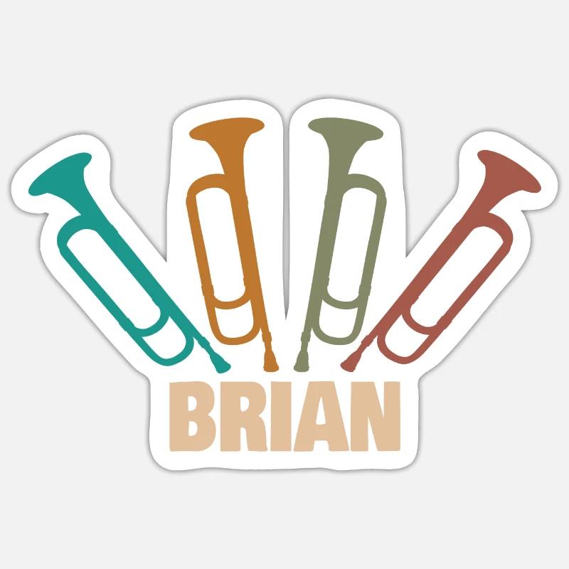 Vorname Brian Sticker Größe S (10 x 10 cm)