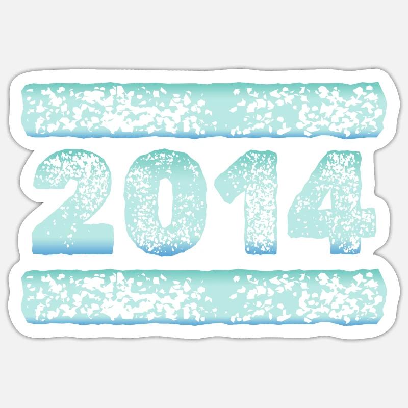 Eiskalt 2014 Sticker Größe S (10 x 10 cm)