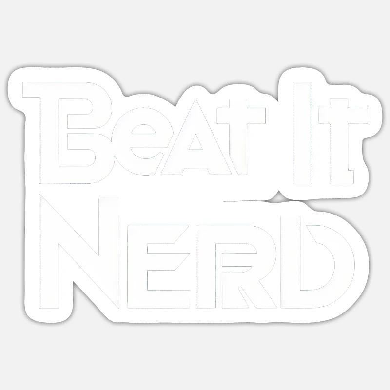 Beat it Nerd 9 Sticker size S (10 x 10 cm)