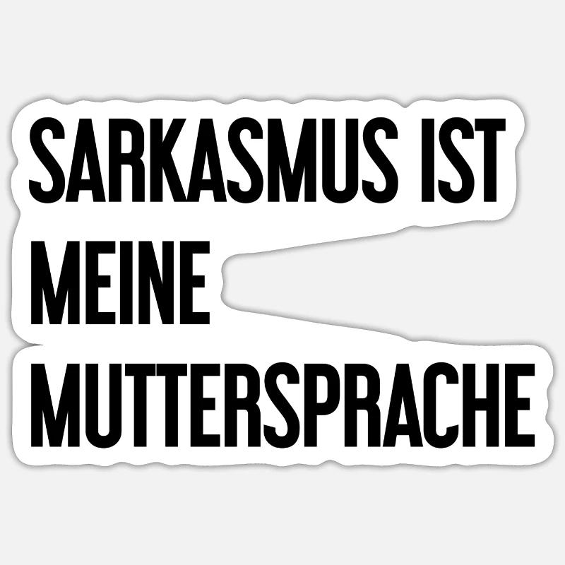 Sarkasmus-Profi - Sticker Größe S (10 x 10 cm) - Mattweiß