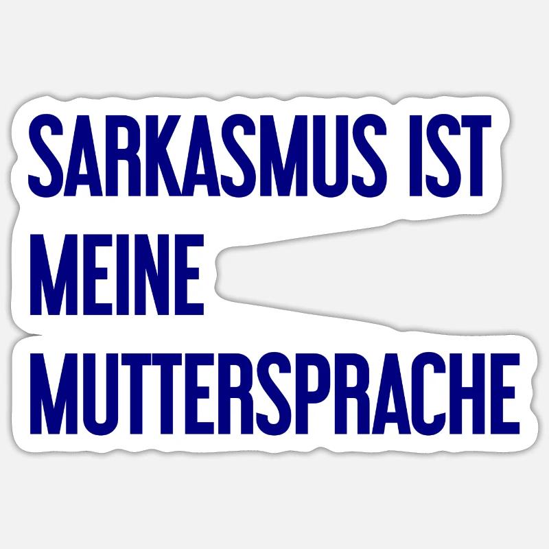 Sarkasmus-Profi - Sticker Größe S (10 x 10 cm) - Mattweiß