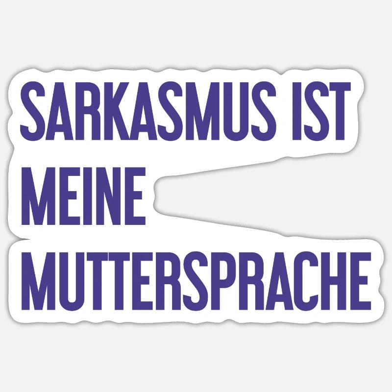 Sarkasmus-Profi - Sticker Größe S (10 x 10 cm) - Mattweiß
