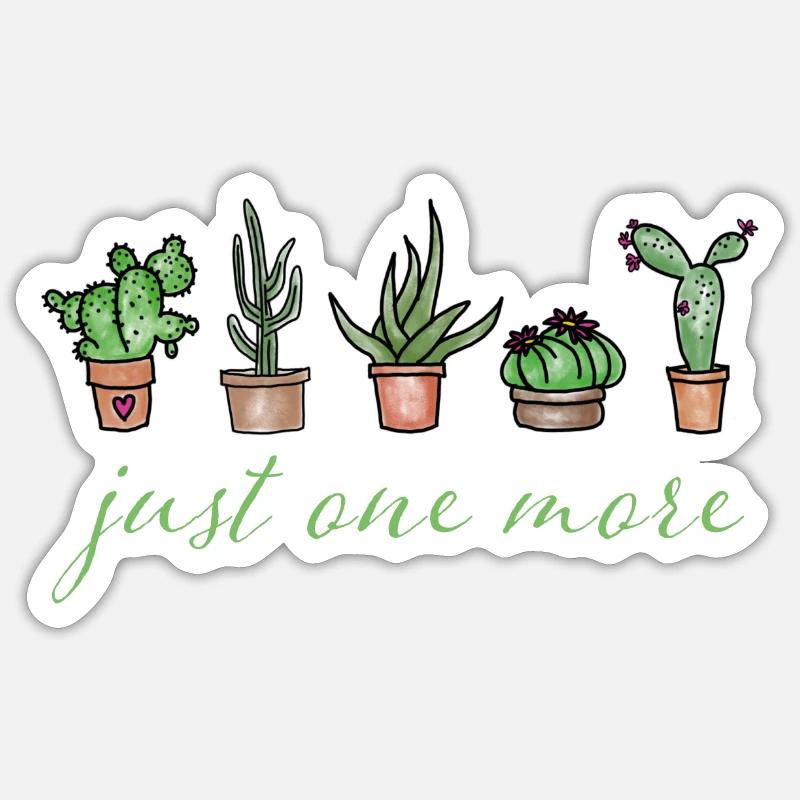 Kaktus-Liebe - Nur noch einer Sticker Größe S (10 x 10 cm)