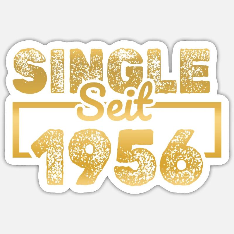 1956 1956 - Sticker taille S (10 x 10 cm) - blanc mat