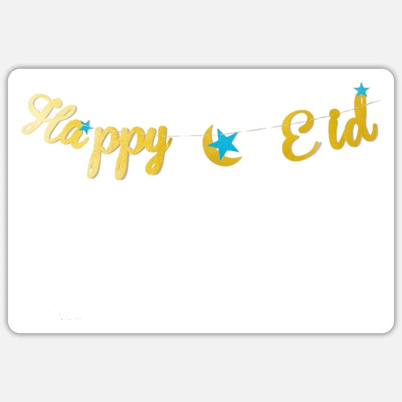 Happy Eid - Sticker taille S (10 x 10 cm) - blanc mat
