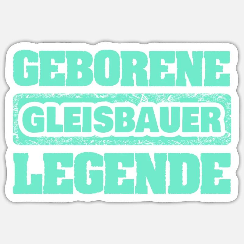 Occupation Gleisbauer Sticker size S (10 x 10 cm)