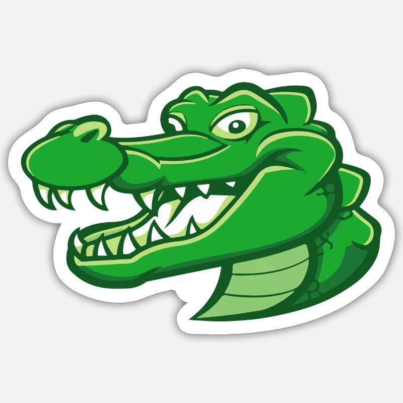 Walter le crocodile Sticker taille S (10 x 10 cm)
