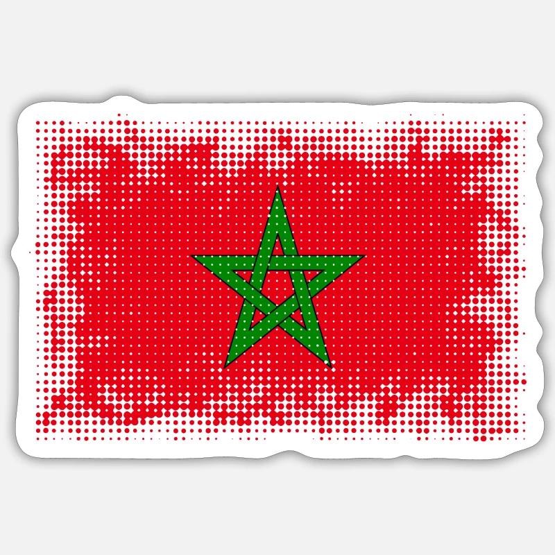 Morocco - Sticker size S (10 x 10 cm) - white matte