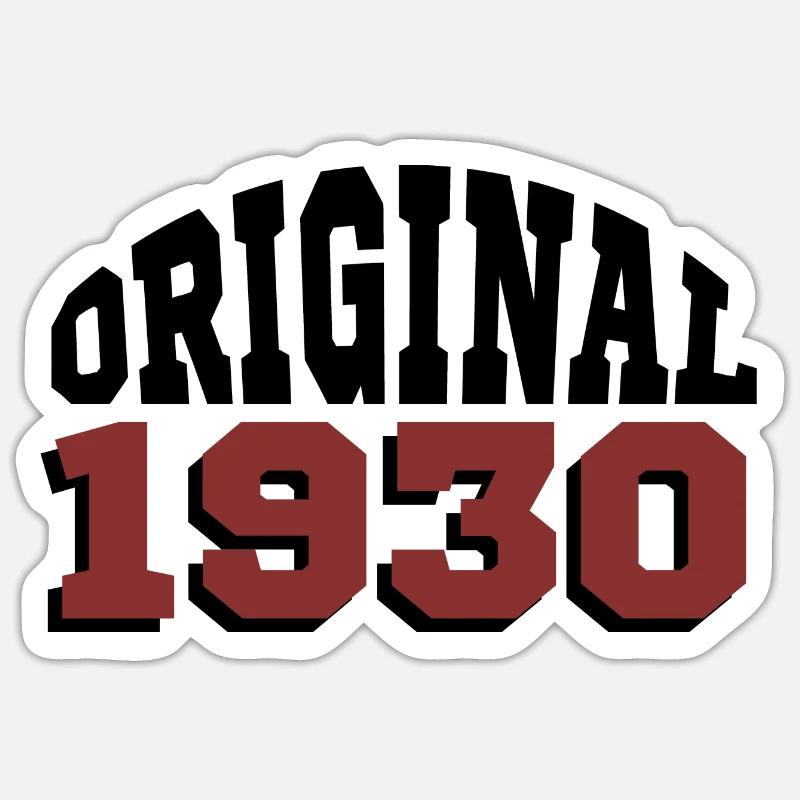Original 1930 - Sticker taille S (10 x 10 cm) - blanc mat