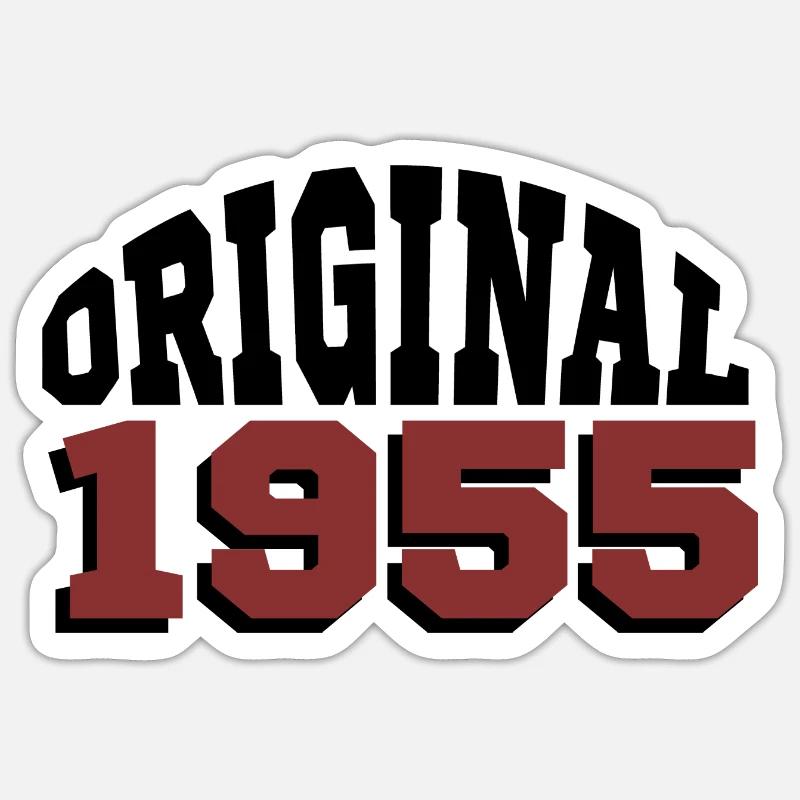 Original 1955 - Sticker Größe S (10 x 10 cm) - Mattweiß