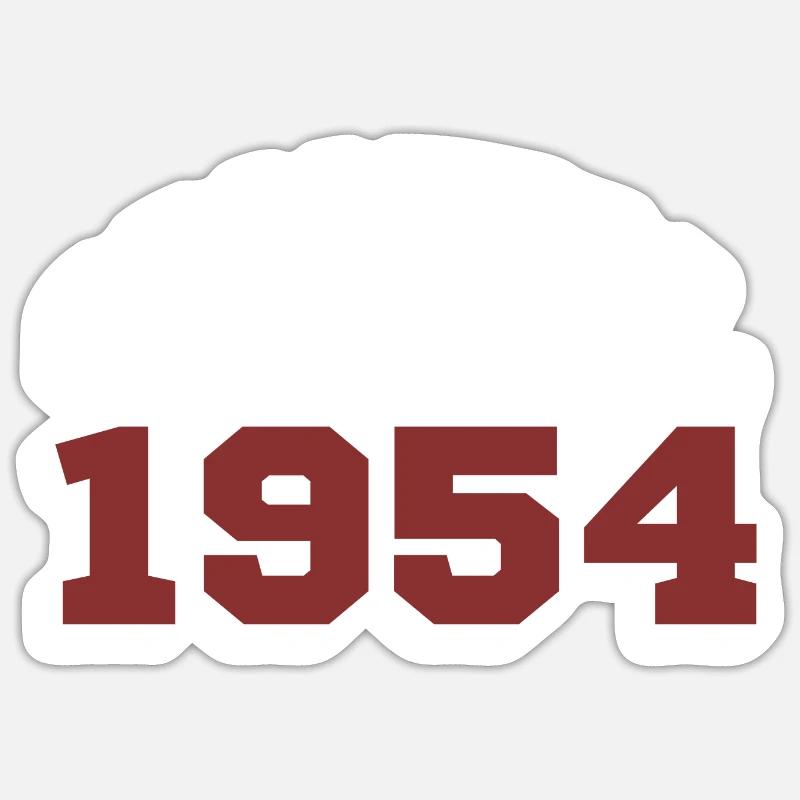 Original 1954 - Sticker taille S (10 x 10 cm) - blanc mat