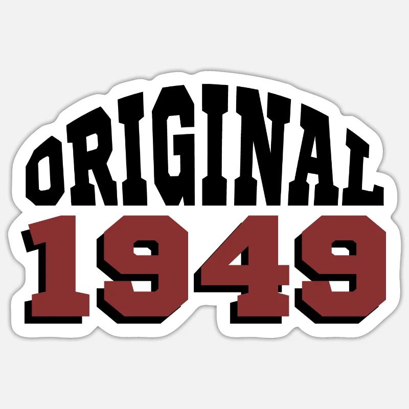 Original 1949 - Sticker Größe S (10 x 10 cm) - Mattweiß
