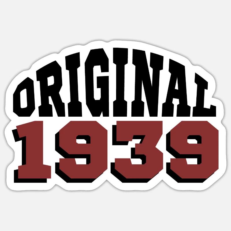 Original 1939 - Sticker taille S (10 x 10 cm) - blanc mat