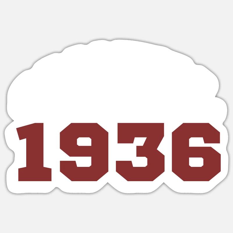 Original 1936 - Sticker size S (10 x 10 cm) - white matte