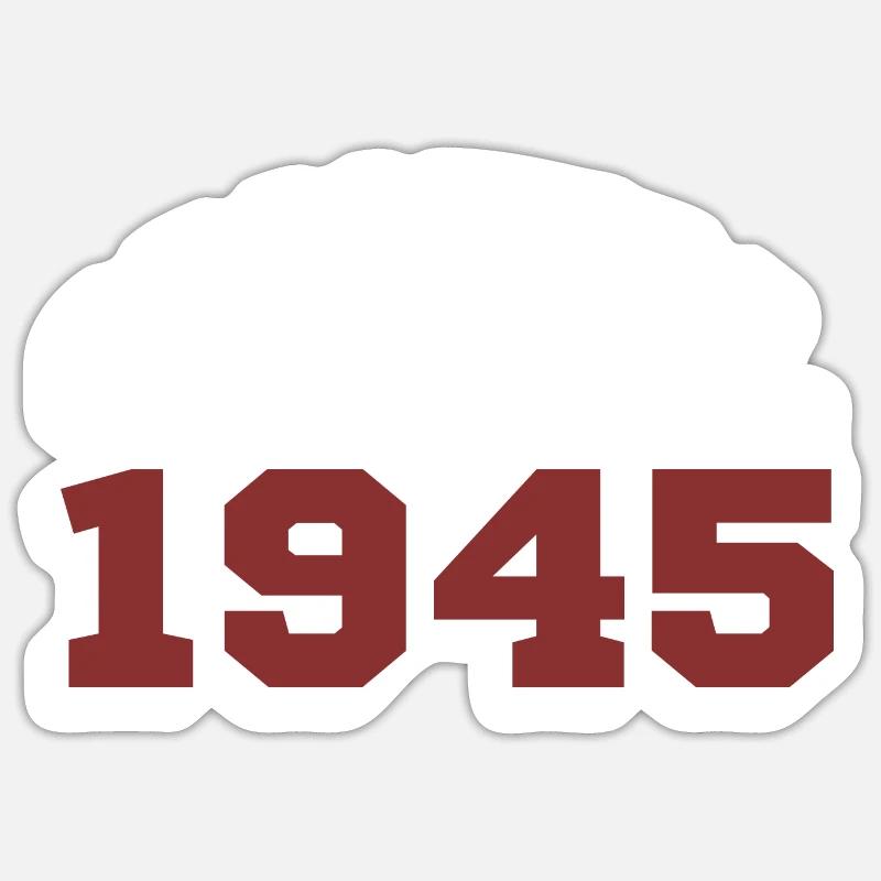 Original 1945 - Sticker taille S (10 x 10 cm) - blanc mat
