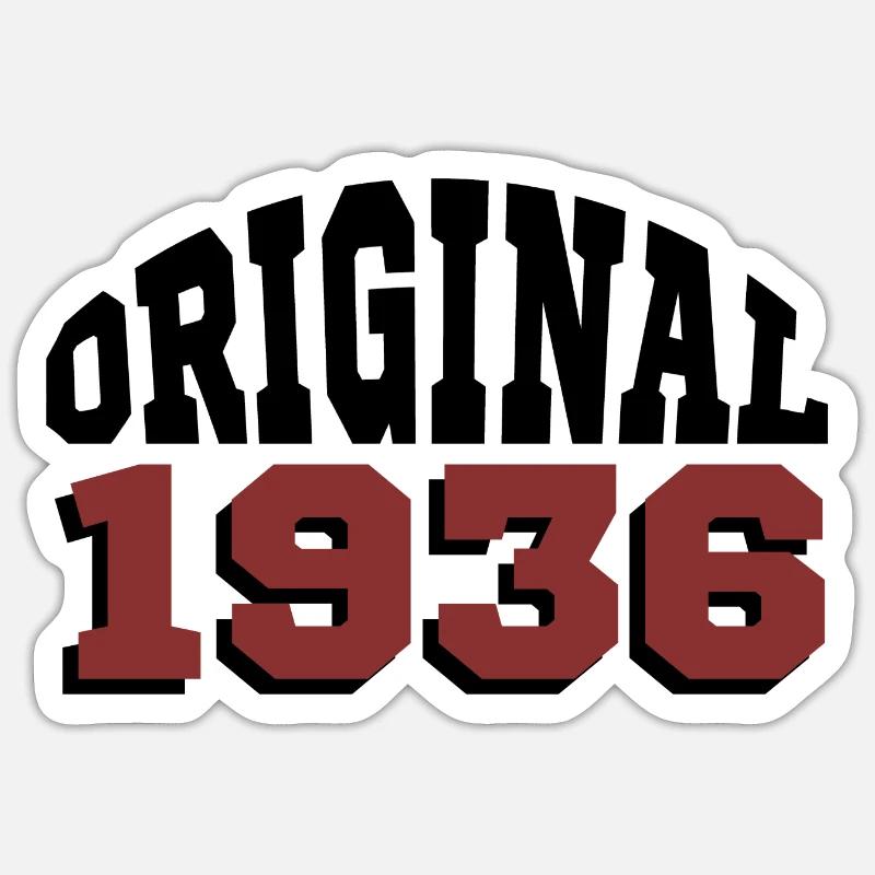 Original 1936 - Sticker taille S (10 x 10 cm) - blanc mat