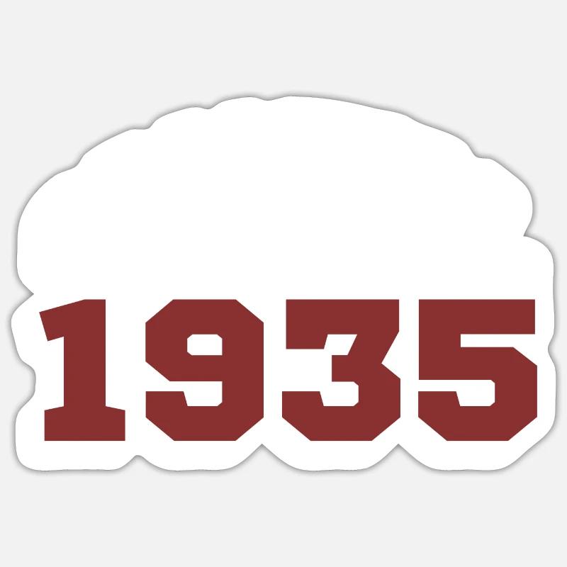 Original 1935 - Sticker Größe S (10 x 10 cm) - Mattweiß