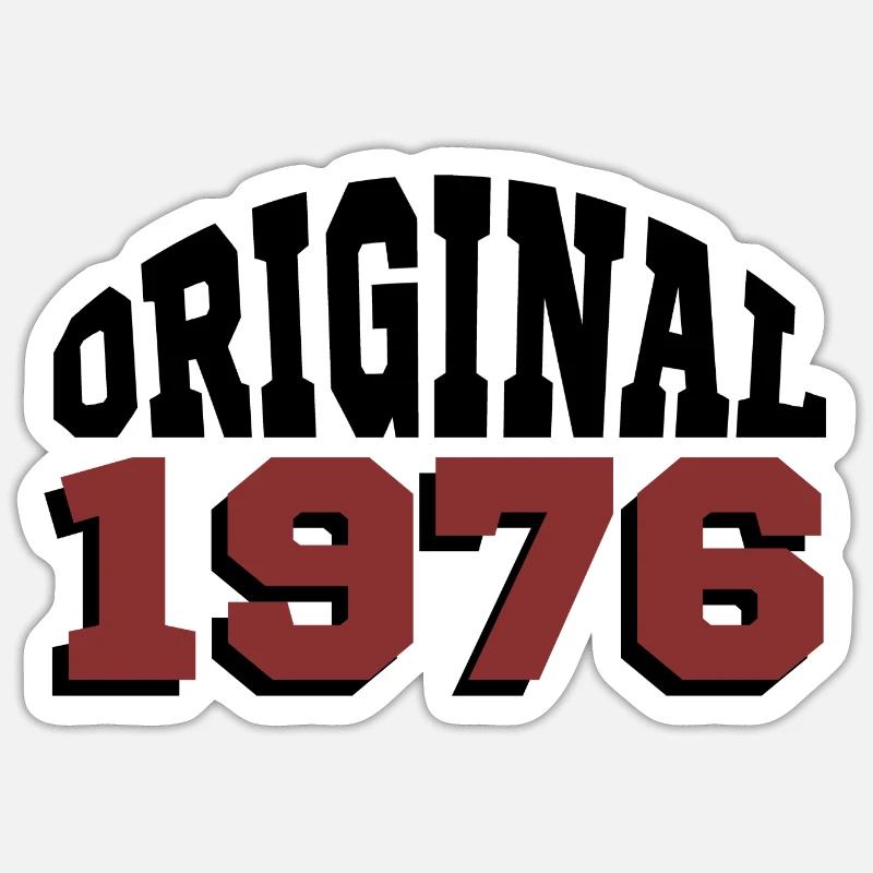 Original 1976 - Sticker Größe S (10 x 10 cm) - Mattweiß