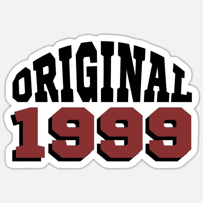 Original 1999 - Sticker taille S (10 x 10 cm) - blanc mat
