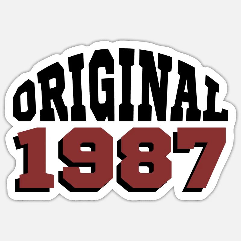 Original 1987 - Sticker size S (10 x 10 cm) - white matte