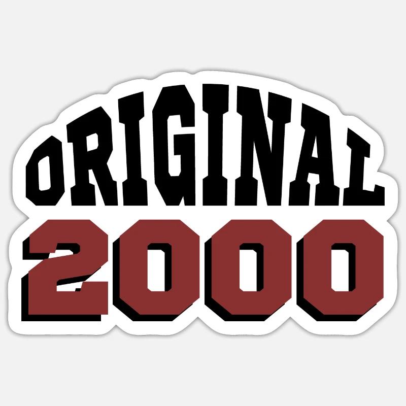 Original 2000 - Sticker Größe S (10 x 10 cm) - Mattweiß