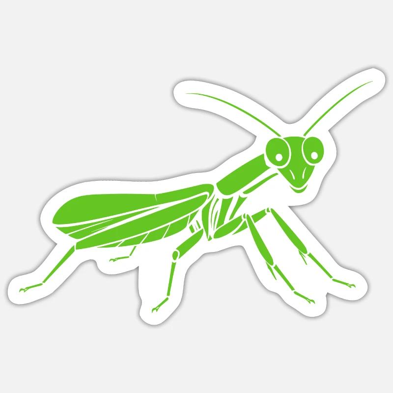 Mantide religiosa Sticker formato S (10 x 10 cm)