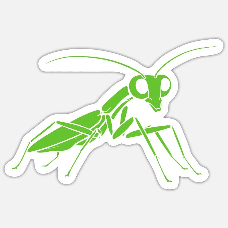 Praying mantis Sticker size S (10 x 10 cm)